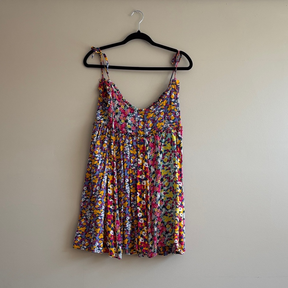 Colorful Floral Patterned Dress